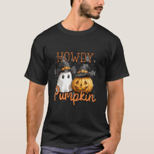 Camiseta Calabaza de Calabaza Retro Howny Cowboys Divertido