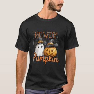 Camiseta Calabaza de Calabaza Retro Howny Cowboys Divertido