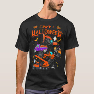 Camiseta Calabaza de camión de grano de Halloween para vehí
