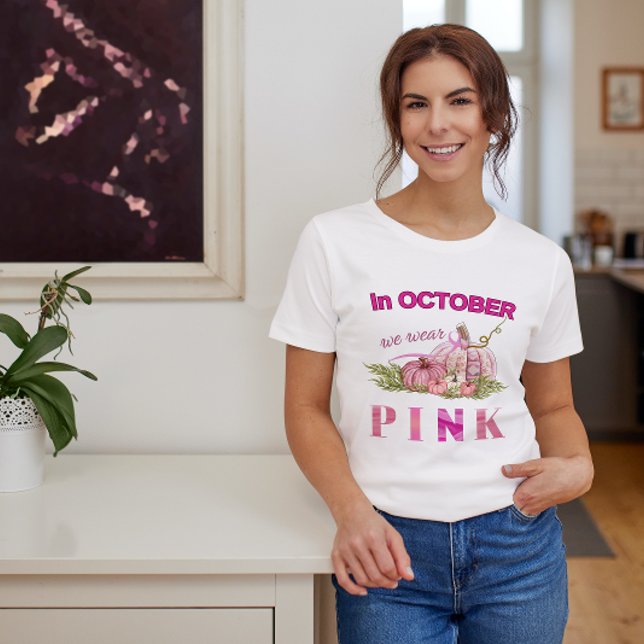Camiseta Calabaza de cáncer de mama Conciencia Mes de ropa  (Subido por el creador)