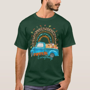 Camiseta Calabaza de coches de leopardo arco iris todo, oto