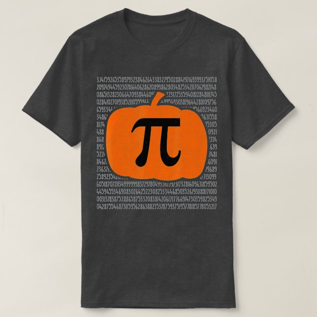 Camiseta Calabaza De Día Pi Pie Math Funny Halloween Thanks (Diseño del anverso)