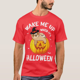 Camiseta Calabaza De Duerma De Brujas Llenas Me Despiertan