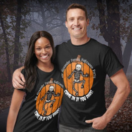 Camiseta Calabaza de esqueleto alterada personalizada de Ha
