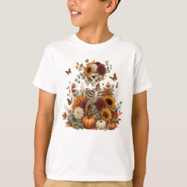 Camiseta Calabaza de esqueleto gótico de Halloween 
