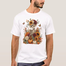Camiseta Calabaza de esqueleto gótico de Halloween 