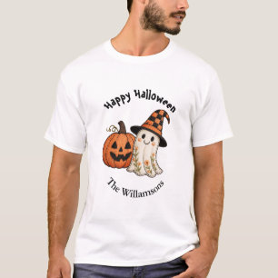 Camiseta Calabaza de fantasma de Halloween
