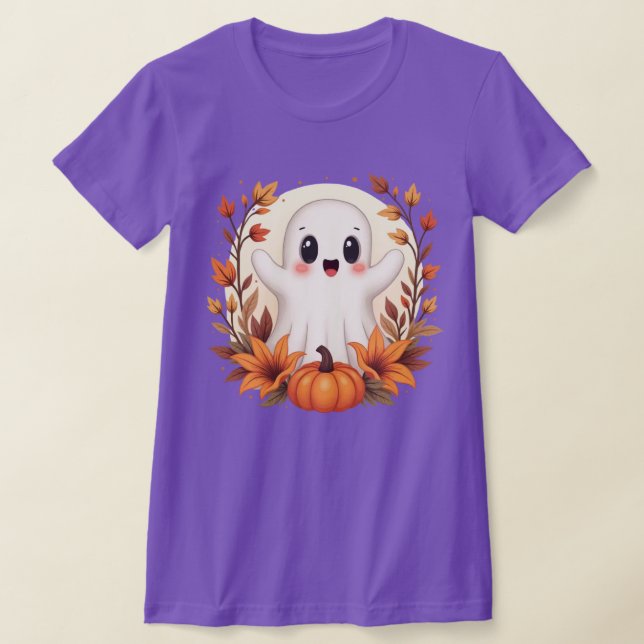 Camiseta Calabaza de fantasma de otoño (Distribución)