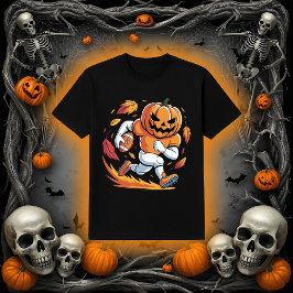 Camiseta Calabaza de Fútbol de Halloween | Volverse atrás
