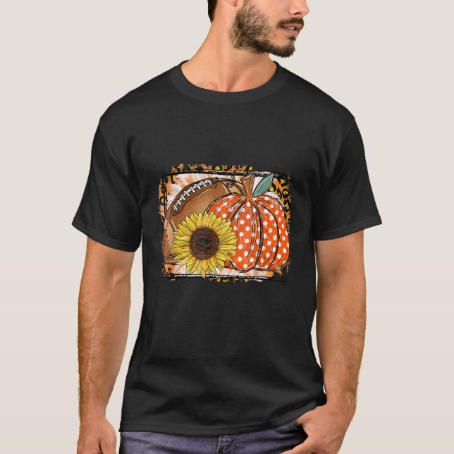 Camiseta Calabaza De Fútbol Sunflower Tover Fall (Anverso)
