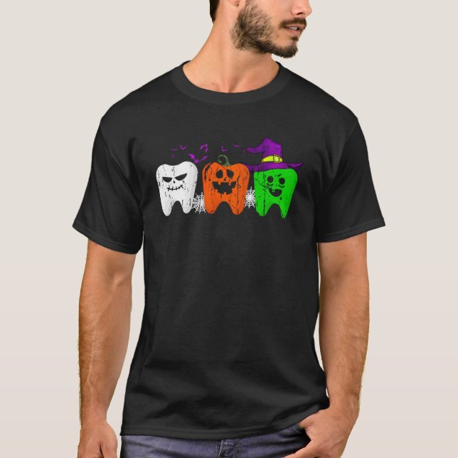 Camiseta Calabaza de gafas de dientes Guantánamo Bruja Cuid (Anverso)