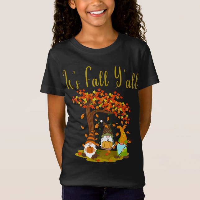 Camiseta Calabaza de Gnome es Hallowe divertido de otoño (Anverso)