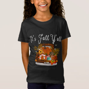 Camiseta Calabaza de Gnomes es el camión de árbol de otoño