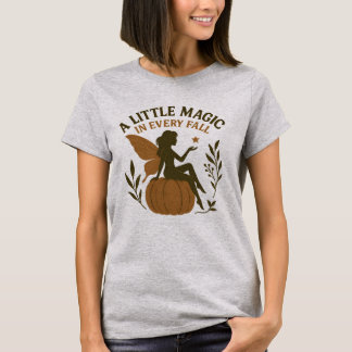 Camiseta Calabaza de hadas de otoño -"Una pequeña magia en