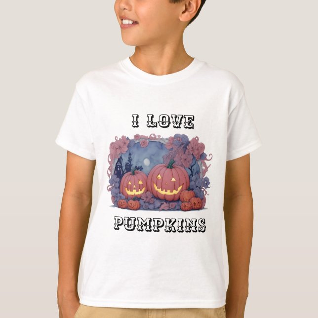 Camiseta Calabaza de Halloween (Anverso)