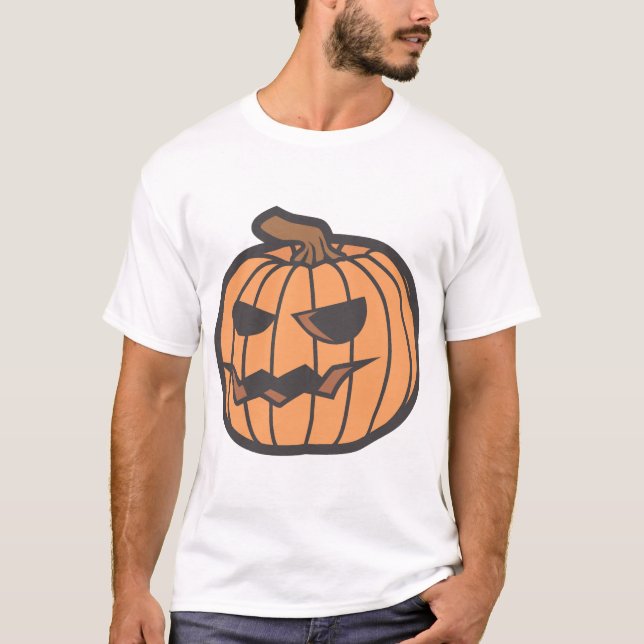 Camiseta calabaza de Halloween (Anverso)