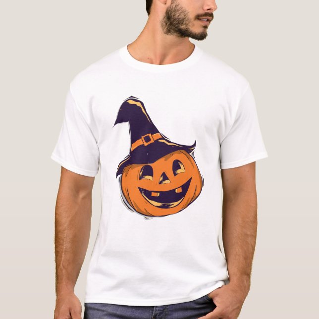 Camiseta Calabaza de Halloween (Anverso)