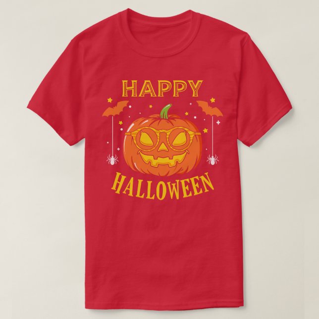Camiseta Calabaza de Halloween 6 (Diseño del anverso)