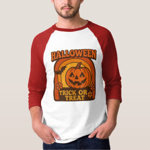 Camiseta Calabaza de Halloween al estilo de los años 70