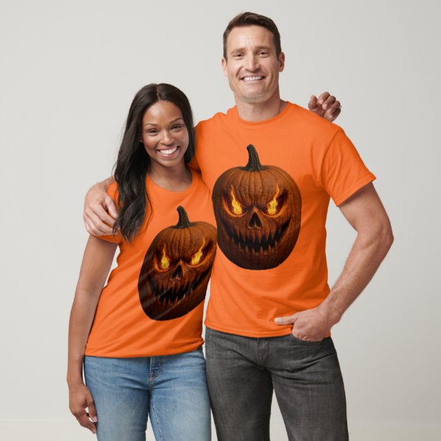 Camiseta Calabaza de Halloween asustada (Unisexo)