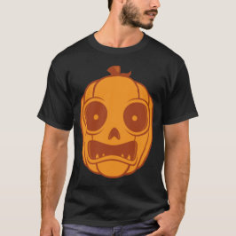 Camiseta Calabaza de Halloween asustada Jack O Lantern