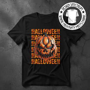 Camiseta Calabaza de Halloween aterradora