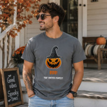 Calabaza de Halloween “¡BOO!” – Nombre Personaliza
