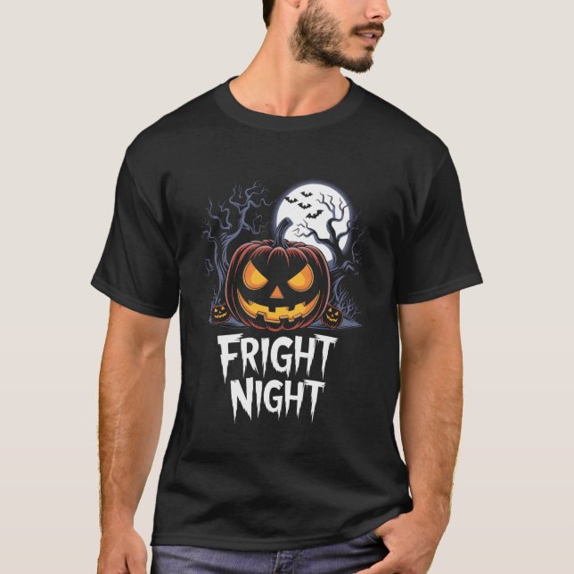 Camiseta Calabaza de Halloween Cara de Jack O Linterna Noch (Anverso)