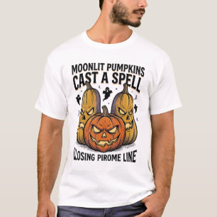 Camiseta Calabaza de Halloween Cita Jack O Linterna Eng ilu