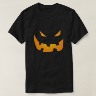 Camiseta Calabaza de Halloween con cara sonriente