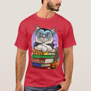 Camiseta Calabaza de Halloween con gato de Ragdoll Cute Vam