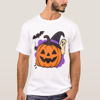 Camiseta Calabaza de Halloween con sombrero de bruja - Fant