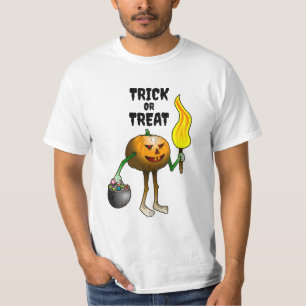 Camiseta Calabaza de Halloween con truco o truco