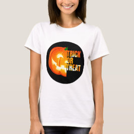 Camiseta Calabaza de Halloween con truco o truco
