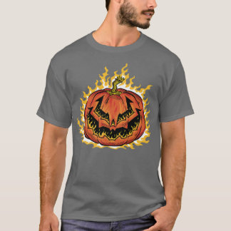 Camiseta Calabaza de Halloween de Jack o Lantern Guay con l