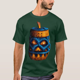 Camiseta Calabaza de Halloween de Tiki JackOLantern