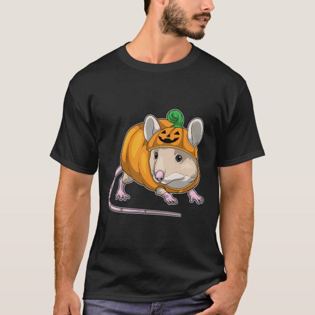Camiseta Calabaza de Halloween del ratón (Anverso)