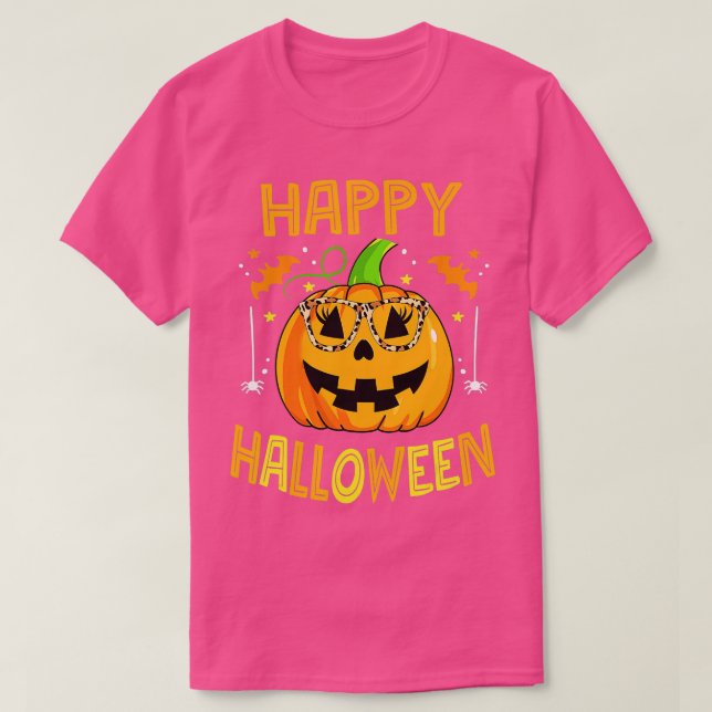 Camiseta Calabaza de Halloween Dulce Feliz Halloween 2 (Diseño del anverso)