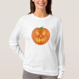 Camiseta Calabaza de Halloween en blanco