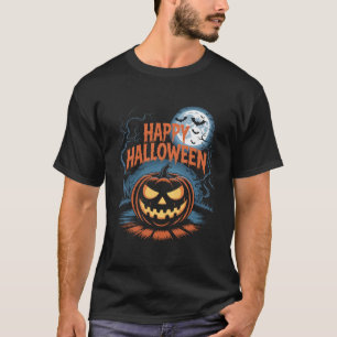 Camiseta Calabaza de Halloween espeluznante