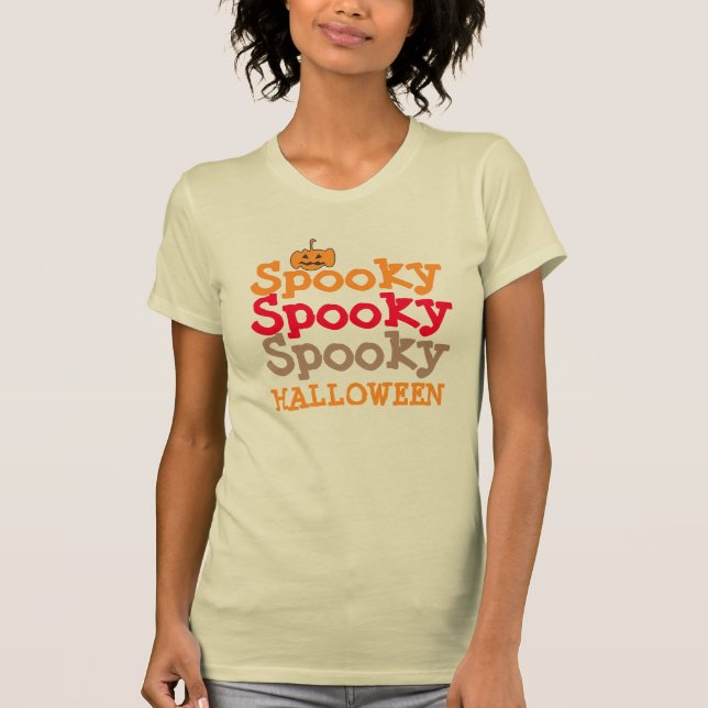 Camiseta Calabaza de Halloween espeluznante (Anverso)