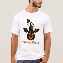 Camiseta Calabaza De Halloween Está Volando Bat