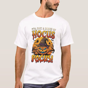 Camiseta Calabaza de Halloween Hocus Pocus Sombrero de Bruj