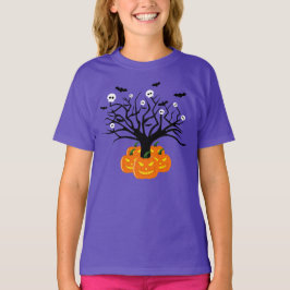 Camiseta Calabaza de Halloween Jack del Árbol Muerto de los