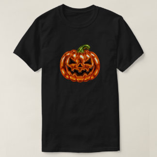 Camiseta Calabaza de Halloween Jack O Lantern Globo de Crom