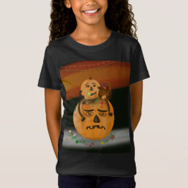 Camiseta Calabaza de Halloween Mess Kid's