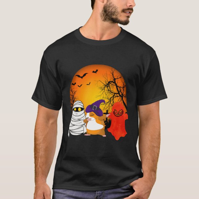 Camiseta Calabaza de Halloween para Cerdos de Guinea 150 (Anverso)