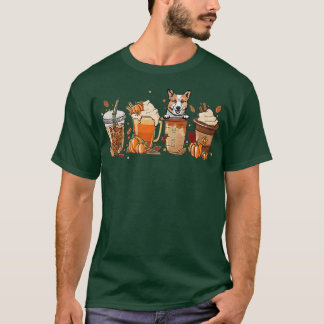 Camiseta Calabaza de Halloween para el café de la caída de 