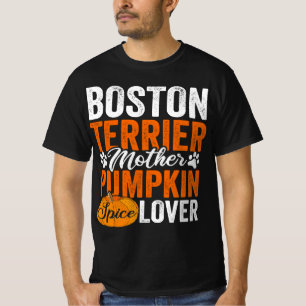 Camiseta Calabaza de Halloween para perro de Boston Terrier