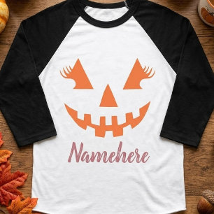 Camiseta Calabaza de Halloween personalizada femenina Jack